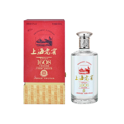 新52度上海老窖1608厂八年神仙酒