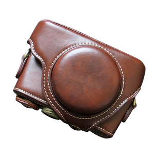 适用索尼黑卡RX100M6 m7复古相机包RX100 M2 M3 M4 M5A相机套皮套