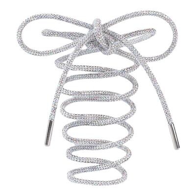 老爹鞋鞋带DIY改造银色镶钻水钻