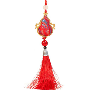 妇女节非遗手工葫芦宋锦挂件DIY材料包汽车流苏挂饰吊坠配件团建