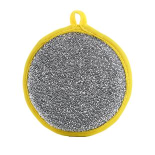 家用钢丝海绵擦双面刷锅神器洗碗块百洁布刷碗布厨房洗刷清洁工具