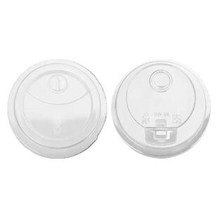 商用pet子一次性98口径冷饮杯盖盖平盖高盖92半圆盖直饮盖奶茶