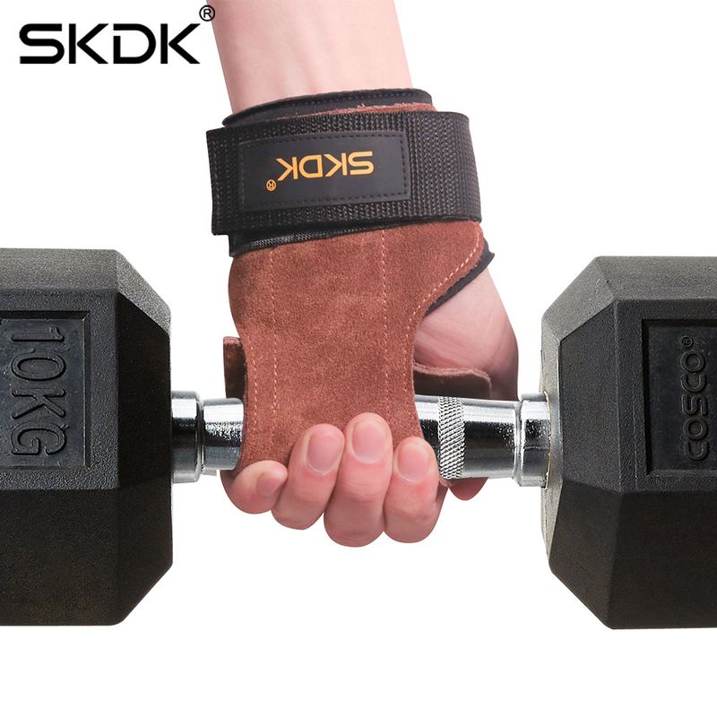 健身护手掌牛皮护掌防滑跨境硬握力耐磨带器械拉护具护腕一件