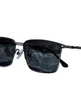 感光变色超轻近视眼镜男款防紫外线大框墨镜两用日夜驾驶墨镜两用