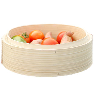 蒸包子竹蒸笼商用 大号竹制凹口蒸锅笼屉 家用竹笼屉加深炒锅蒸屉