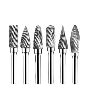 硬质合金旋转锉铣刀 钨钢磨头金属合金磨头木工雕扩孔金属打磨3MM