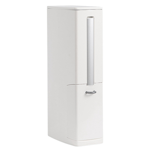 日本卫生间垃圾桶窄缝马桶刷套装家用一体式长方形厕所扁平小纸篓