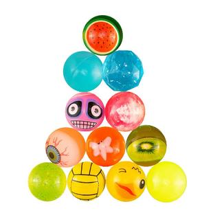 27号弹力球 100个装儿童母婴玩具弹跳球 塑胶实心跳球 电玩捞球机