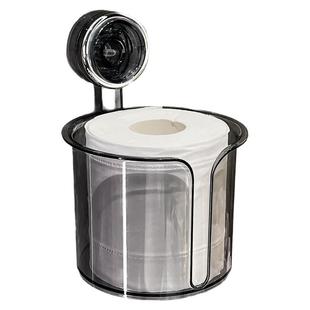 吸盘纸巾盒卫生间壁挂式洗脸巾收纳盒浴室卷纸架厕所免打孔抽纸盒