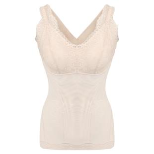 莱特妮丝女士背心带胸垫塑形内衣可外穿显腰细收腹塑身衣无袖上衣