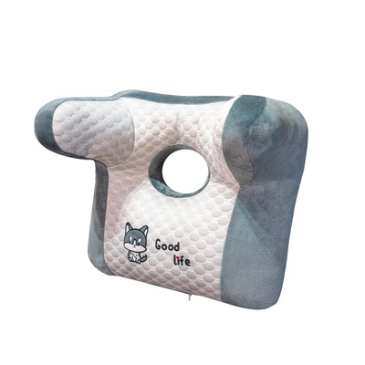 办公室工位午休冰豆豆枕座椅仰睡颈枕靠枕趴睡枕趴桌两用枕护颈枕