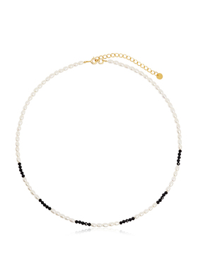 EGOACC精致米粒珍珠尖晶石项链