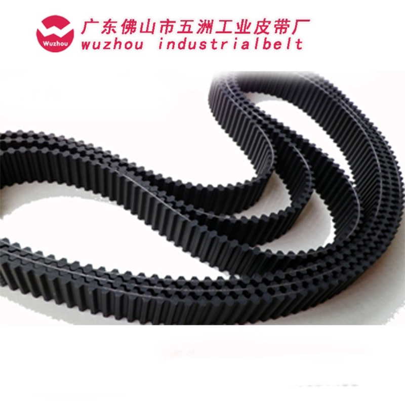 pu聚氨酯橡胶同步带5M8mH14m皮带齿3m双面圆传动带齿轮XL