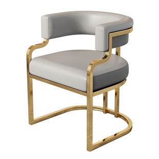 美甲椅子顾客专用化妆麻将沙发椅美容院凳子理发店靠背椅轻奢餐椅