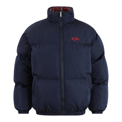 【INSKR】格子假两件棉服外套