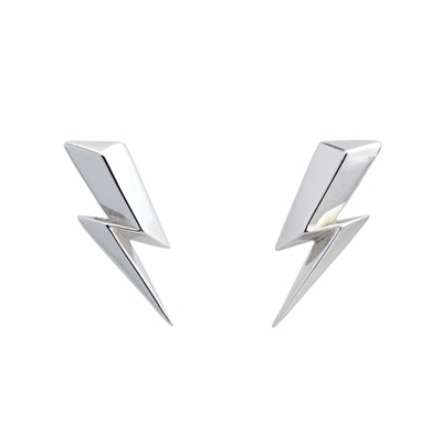 英国中性风男女款纯银银耳钉