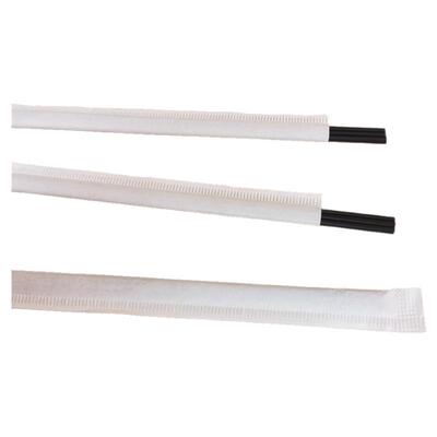 黑色三品茶饮吸管独立包装