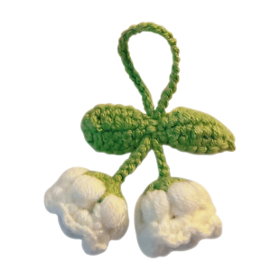 小挂件书包挂饰生日毕业礼物手工编织针织铃兰花女生背包车钥匙链