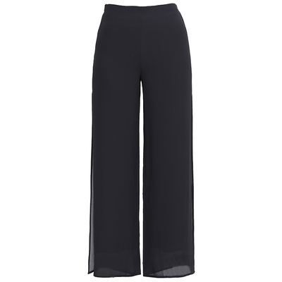 高腰妍芝嫚宽松垂感雪纺长裤