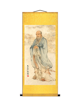 鬼谷子画像挂画谋圣国画高清中式