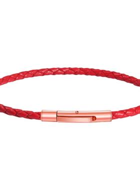 牛皮转运珠鼠年编织可刻字手链绳