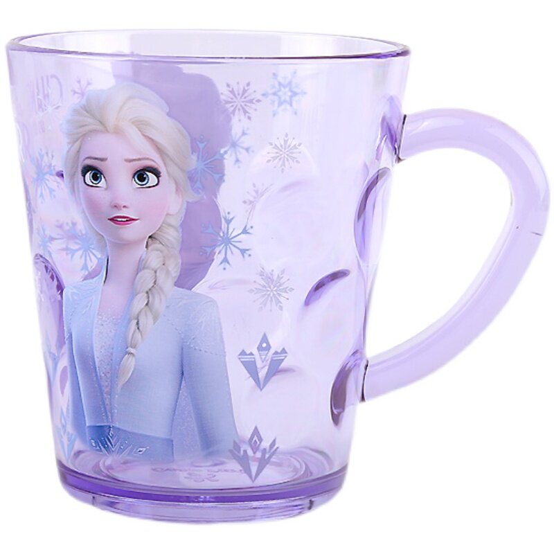 迪士尼水晶杯漱口杯冰雪奇缘米奇儿童艾莎男女童塑料卡通刷牙杯