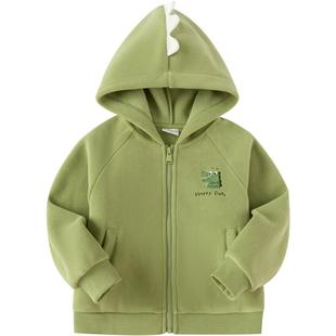 巴拉巴拉童装儿童摇粒绒外套保暖男童棉服女童秋冬装2025萌趣连帽