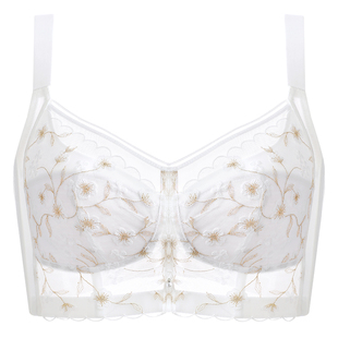 倾慕艺生大码全罩杯大胸显小内衣女收副乳上托无钢圈防下垂文胸薄