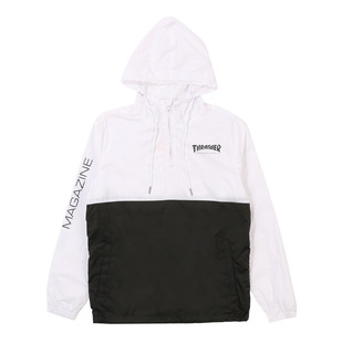 现货 潮玩艺 THRASHER JLP日版 ANORAK 套头长袖连帽冲锋衣夹克