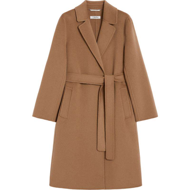 【季末甄选】 MaxMara 女装绵羊毛系带大衣9016055106