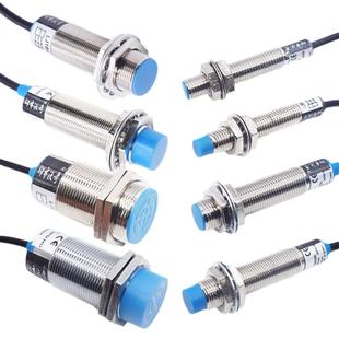 接近开关传感器M8M12M18M30螺纹远距离圆柱型金属感应器电感开关