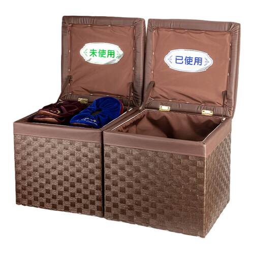 样板房 椭圆翻盖 鞋套回收框 鞋套筐 储物编织收纳筐 开票包邮
