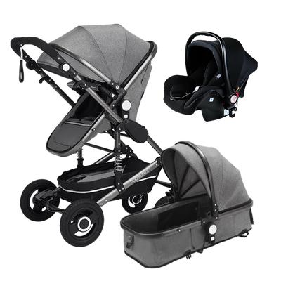 高景观宝宝推车铝合金可坐可躺