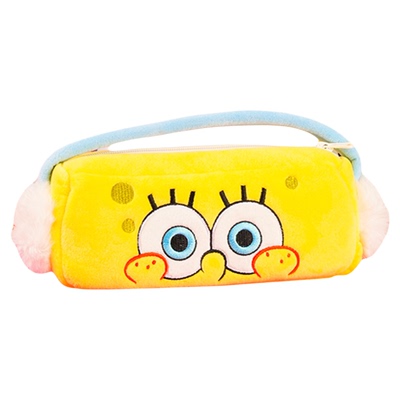 KKV联名海绵宝宝毛绒收纳袋