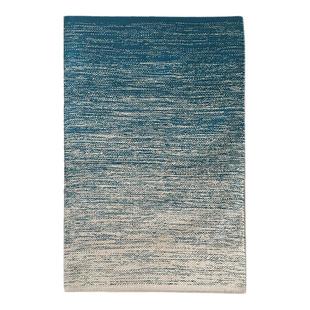 【客卧】认真进口手工纯棉编织地垫北欧日式入户飘窗垫 海天一色