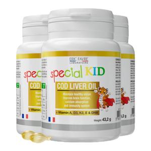 艾瑞可 vd3营养儿童宝宝dha婴儿鳕鱼肝油新生儿维生素 鳕鱼肝油x3