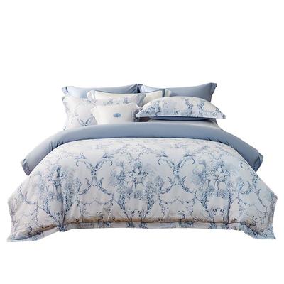 水星家纺A类60支长绒棉贡缎套件