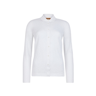 【季末折扣】FALCONERI女士时尚意式罗纹翻领宽松长袖衬衫DML490L