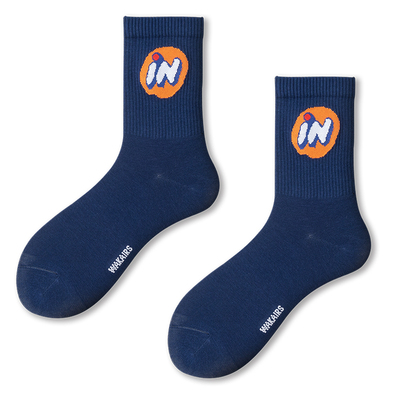 情侣袜子秋冬长绒棉运动女