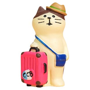 ＜行李箱旅行猫＞工位幸福感好物情绪解压中控小摆件书桌装饰客厅