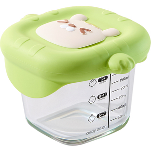 宝宝辅食碗玻璃可蒸煮鸡蛋羹专用碗耐高温婴儿辅食盒全套辅食工具