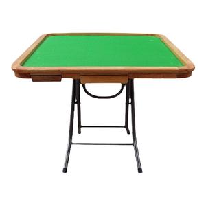 简易实木麻将桌折叠手动棋牌桌
