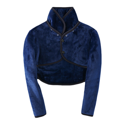 春秋冬护肩法兰绒加厚保暖坎肩