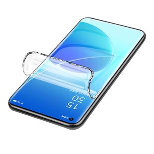 适用opporeno6pro手机膜曲屏保护reno6水凝膜5g全屏覆盖reno6pro+钢化膜防摔防爆Reno6pro软膜高清抗蓝光屏保