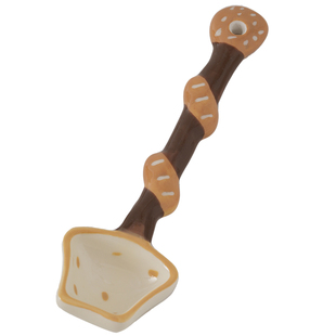 肆月陶瓷勺子可爱日式长柄汤勺汤匙釉下彩儿童精致调羹好看的小勺