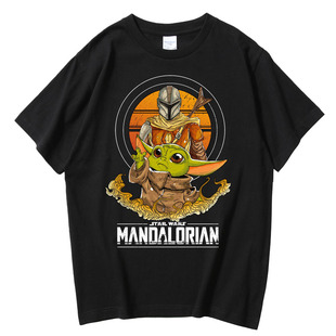 星球大战曼达洛人与古古短袖电影周边Mandalorian T恤纯棉