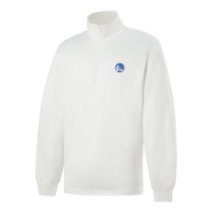 NBA官方正品勇士/湖人/联盟秋冬男女同款半拉链运动套头长袖T恤