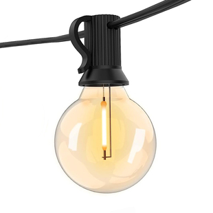 户外防水LED灯串圆球形插电可串联节庆庭院露营天幕氛围装饰串灯