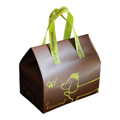 无纺布保温手提袋餐饮面包早饭外卖保温袋蛋糕甜品打包袋子可定制