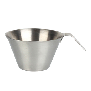 金属带刻度杯100ml不锈钢意式浓缩咖啡杯萃取小量杯304奶勺奶盅杯